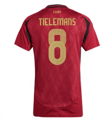 Belgien Youri Tielemans #8 Hjemmebanetrøje Dame EM 2024 Kort ærmer